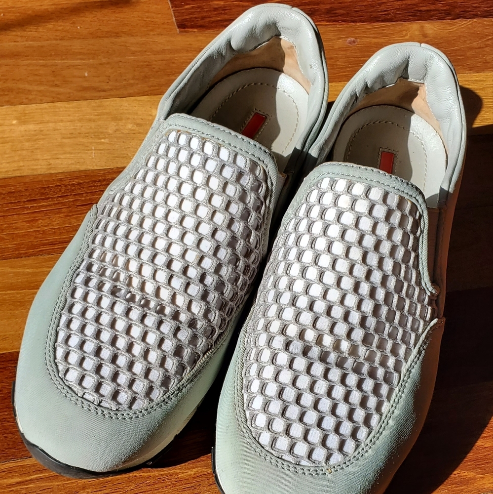 Prada Nylon Slip On Women Sneakers